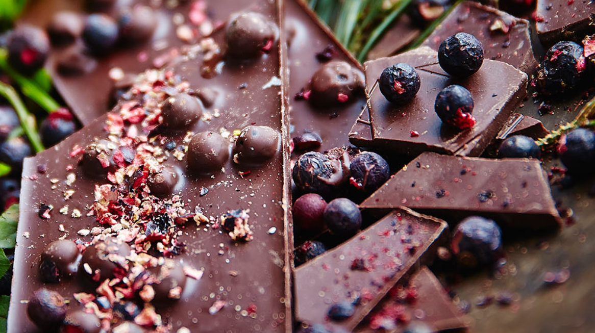 Blackcurrant and Chocolate Bark